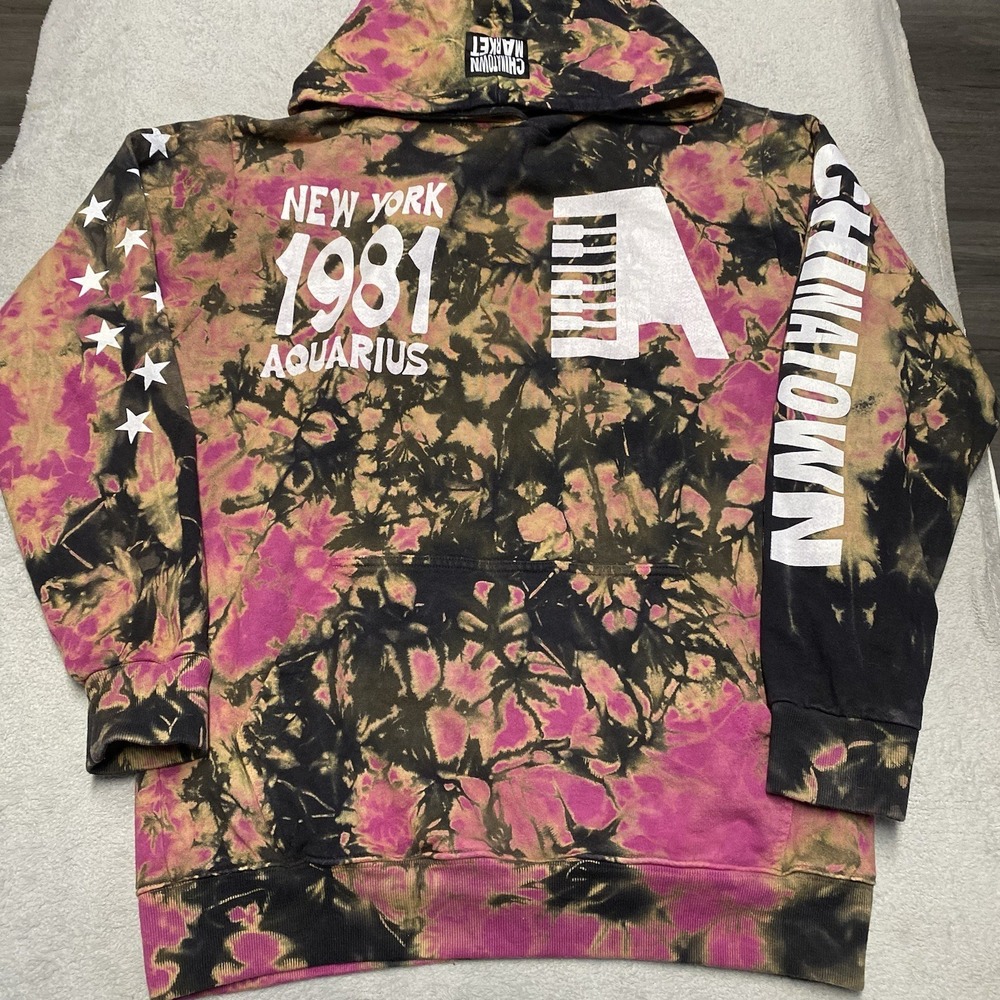 Chinatown Market Alicia Keys Hoodie XL Tie Dye All Over Print